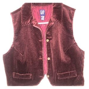 Maroon Corduroy Vest